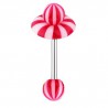 Piercing langue coquine 08 - Donuts beach-Ball rouge