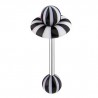 Piercing langue coquine 08 - Donuts beach-Ball noir