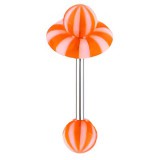 Piercing langue coquine 08 - Donuts beach-Ball orange