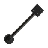 Piercing langue 60 - Dé plaqué-titane noir