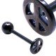 Piercing pour langue PVD 26 - Noir peace and love
