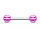 Piercing de langue UV 03 - Beach-Ball lilas