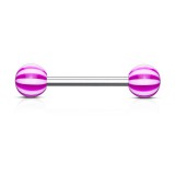 Piercing de langue UV 03 - Beach-Ball lilas