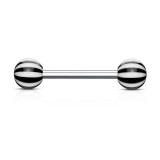 Piercing de langue UV 03 - Beach-Ball noir