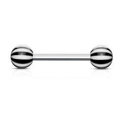 Piercing de langue UV 03 - Beach-Ball noir