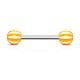 Piercing de langue UV 03 - Beach-Ball orange