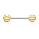 Piercing de langue UV 03 - Beach-Ball orange
