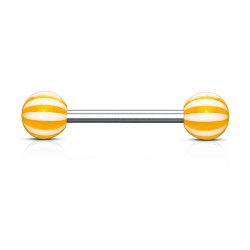 Piercing de langue UV 03 - Beach-Ball orange