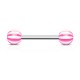 Piercing de langue UV 03 - Beach-Ball rose