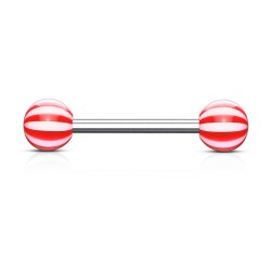 Piercing de langue UV 03 - Beach-Ball rouge