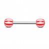Piercing de langue UV 03 - Beach-Ball rouge