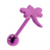 Piercing pour langue PVD 08 - Lilas libellule