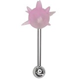Piercing langue coquine 06 - Tickler virus en silicone lilas