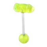 Piercing langue coquine 11 - Penis vert-pomme