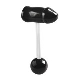 Piercing langue coquine 11 - Penis noir