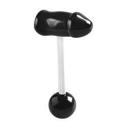 Piercing langue coquine 11 - Penis noir