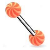 Piercing de langue UV 32 - Hypnose orange