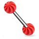 Piercing de langue UV 32 - Hypnose rouge