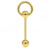 Piercing langue plaqué-or 09 - Esclave
