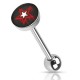 Piercing langue logo 26 - étoile de sang