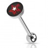 Piercing langue logo 26 - étoile de sang