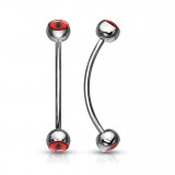 Piercing langue snake-eyes 09 - Oeil psychédélique rouge