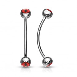 Piercing langue snake-eyes 09 - Oeil psychédélique rouge