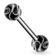 Piercing de langue UV 22 - Melon noir