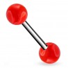 Piercing de langue UV 22 - Melon rouge
