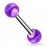 Piercing de langue UV 22 - Melon lilas