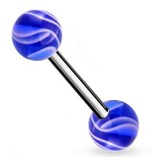 Piercing de langue UV 22 - Melon bleu
