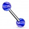 Piercing de langue UV 22 - Melon bleu