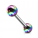 Piercing langue 130 - Acier brillant noir