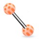 Piercing de langue UV 60 - Panda orange