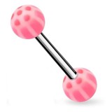 Piercing de langue UV 60 - Panda rose