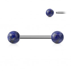 Piercing langue 93 - Boules sodalites