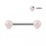 Piercing langue 93 - Boules en quartz