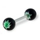 Piercing de langue UV 52 - Cannabis noir