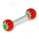 Piercing de langue UV 52 - Cannabis rouge