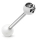Piercing de langue UV 92 - Death blanc