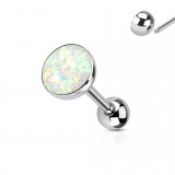 Piercing langue 129 - Paillettes luisantes transparentes