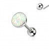 Piercing langue 129 - Paillettes luisantes transparentes
