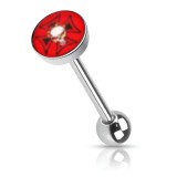 Piercing langue logo 07 - Crâne sur croix de malte