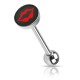Piercing langue logo 20 - Bouche rouge