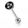 Piercing langue logo 22 - Biohazard