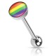 Piercing langue logo 33 - Drapeau gay-pride