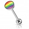 Piercing langue logo 33 - Drapeau gay-pride