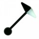 Piercing langue coquine 21 - Flexible pilule pointue noire