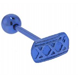 Piercing pour langue PVD 16 - XXX lilas
