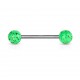 Piercing de langue UV 94 - Fossile vert-pomme